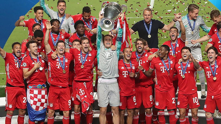 Wynik Bayernu Monachium vs. PSG: bramka Kingsleya Comana pokonuje zwycięską passę Ligi Mistrzów i zdobywa szósty tytuł Tapeta HD