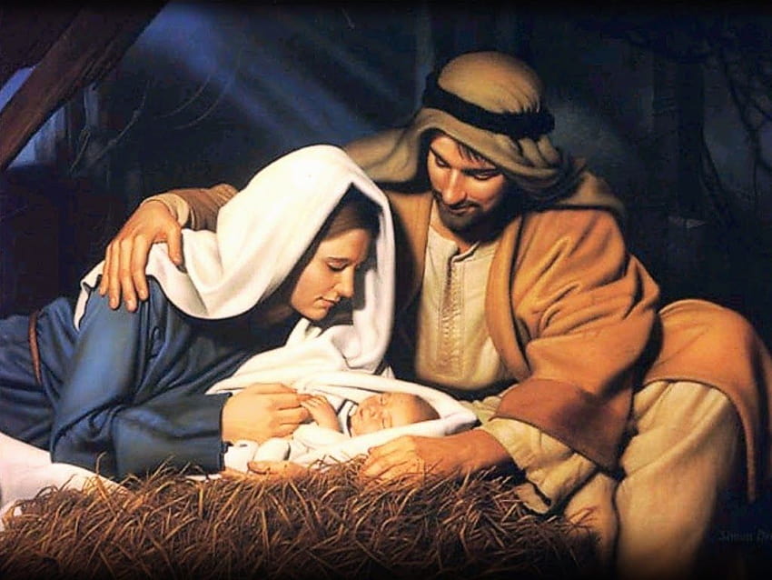 聖なるミサ...:イエス、マリアとヨセフの聖家族、イエスの父ヨセフ 高画質の壁紙