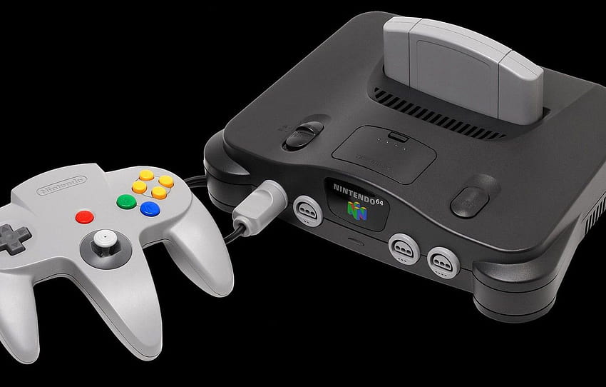 เกม ดำ ย้อนยุค Nintendo สนุก เทา จอยสติ๊ก วิดีโอเกม คอนโซล หมึก N64 Nintendo retro n64 วอลล์เปเปอร์ HD
