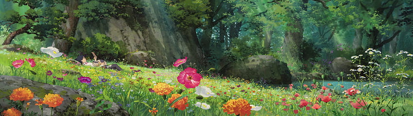 Ultrawide Studio Ghibli, ultra wide spring HD wallpaper