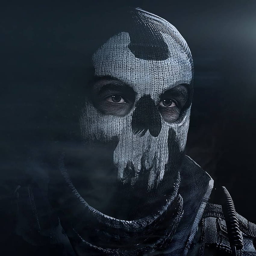 maska ​​​​ducha dorsza, maska ​​​​duchów Call of Duty Tapeta na telefon HD
