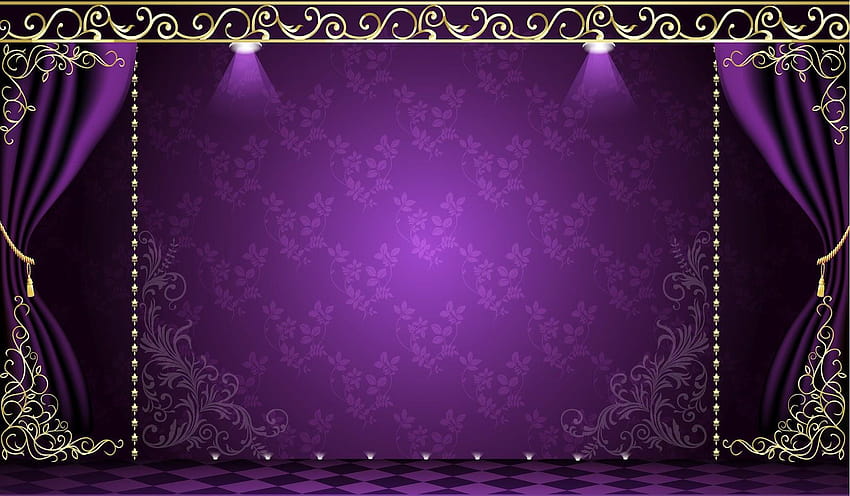 Beautiful Purple Frame Backgrounds For PowerPoint, purple beauty HD wallpaper