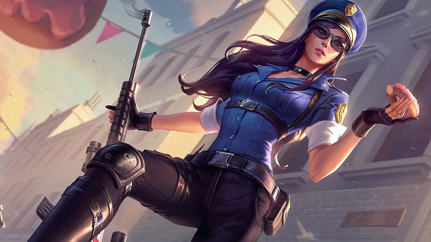Riot releases Caitlyn champion theme song, teases new visual update with overhauled splash arts, caitlyn arcane HD wallpaper