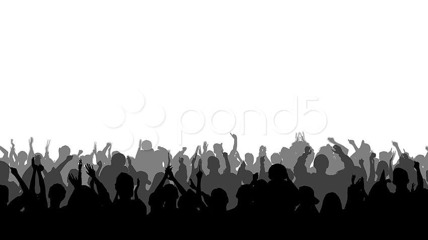 Sports Fans Cheering Silhouette Cheering crowd silhouettes 2 [1920x1080] for your , Mobile & Tablet HD wallpaper