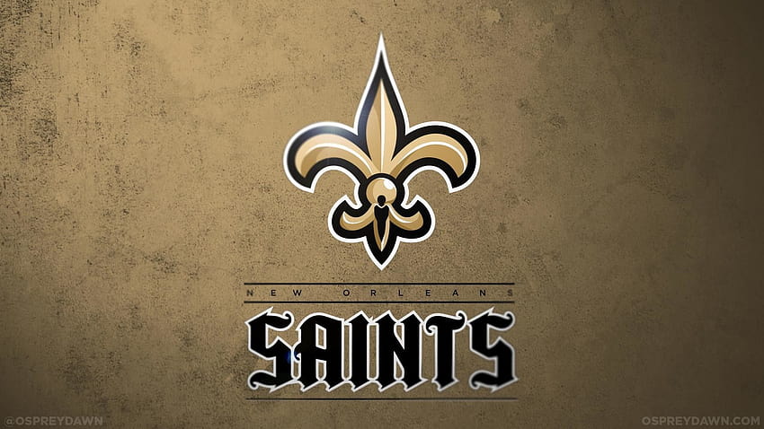 7 Saints Logo, computador dos santos de nova orleans papel de parede HD