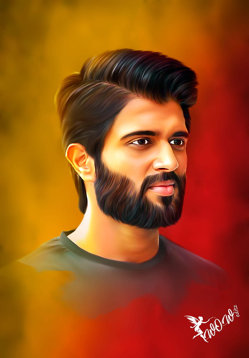 Peinture de bavure, vijay devarakonda Fond d'écran de téléphone HD