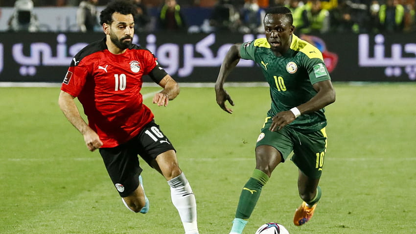 Sadio Mane bricht erneut die Herzen Ägyptens, als Senegal ein knappes Elfmeterschießen gewinnt und sich für die Weltmeisterschaft 2022 in Katar und die ägyptische Nationalmannschaft 2022 qualifiziert HD-Hintergrundbild