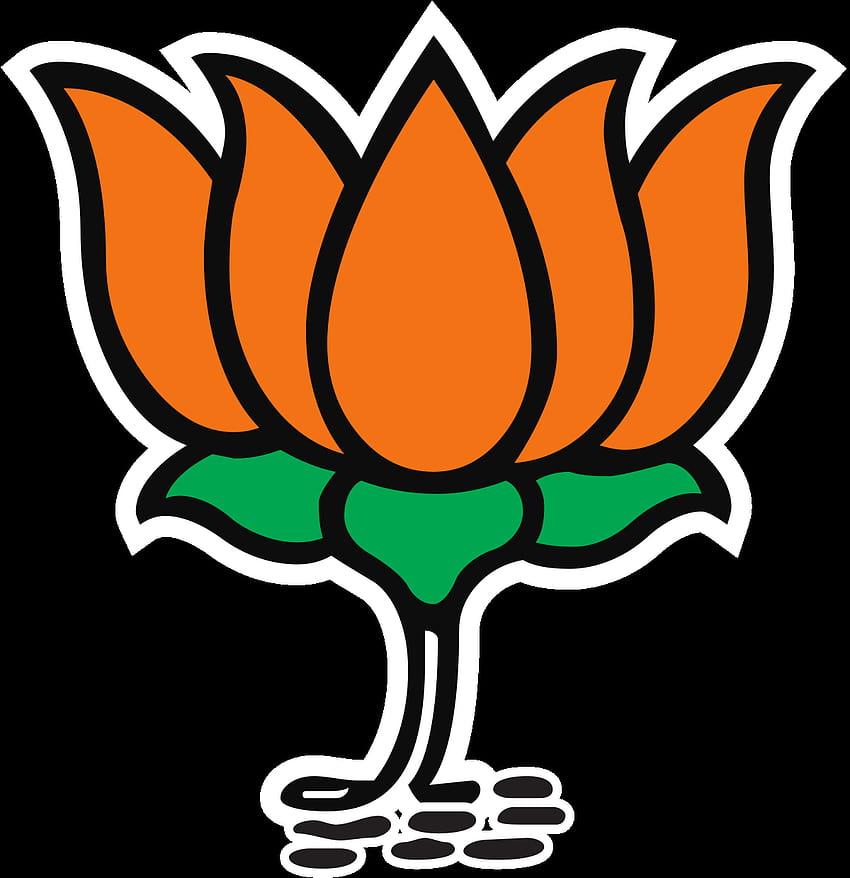 Partai Bharatiya Janata, latar belakang bendera bjp hitam wallpaper ponsel HD