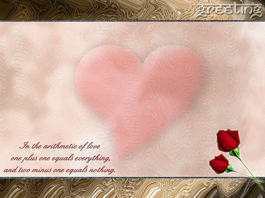 choisissez simplement une carte de vœux et découvrez une citation d'amour mignonne de, citations d'amour roses Fond d'écran HD