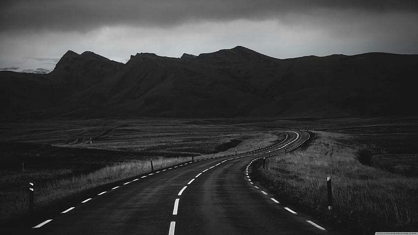 Road In Black And White ❤ untuk Ultra Wallpaper HD