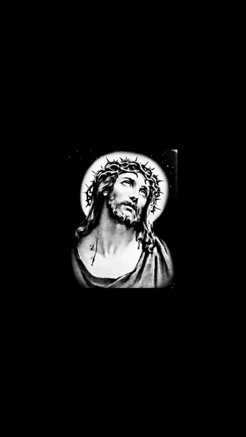 Jesus Christ by guptaram, jesus black and white android HD phone wallpaper