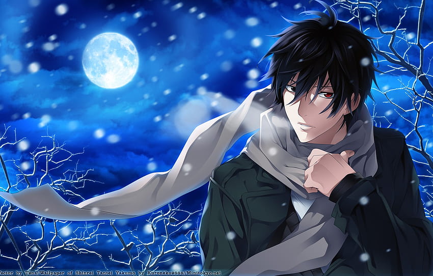 Anime Guy Snow Posted By Ryan Simpson Anime Winter Pfp Hd Wallpaper