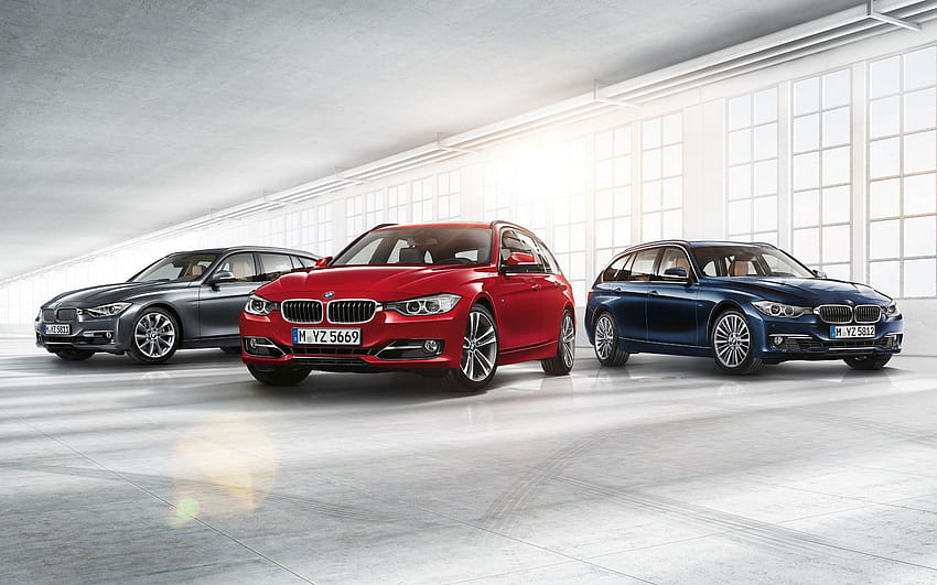: 2013 BMW Serie 3 Touring, sala de exposición de automóviles fondo de pantalla