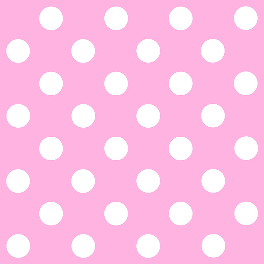 Clip Art de padrão de bolinhas rosa e branco..., pontos brancos Papel de parede de celular HD