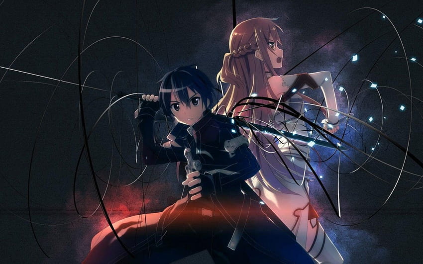 Sword Art Online Kirito and Asuna, Sword Art Online, anime, fan, sao anime HD wallpaper