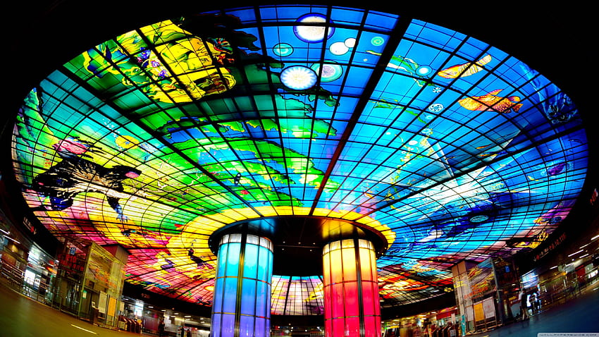 Dome of Light, Formosa Boulevard Station, Taiwan Ultra Backgrounds for U TV : & UltraWide & Laptop : Tablet : Smartphone HD wallpaper