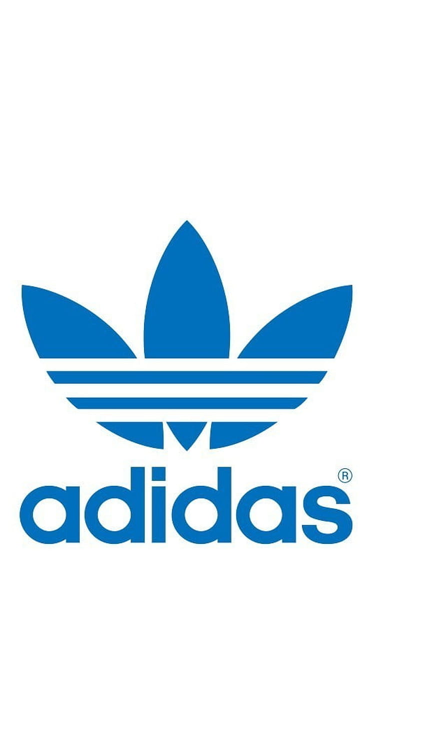Лого на Adidas, текст, син, западен шрифт, комуникация • За вас, син естетичен adidas HD тапет за телефон