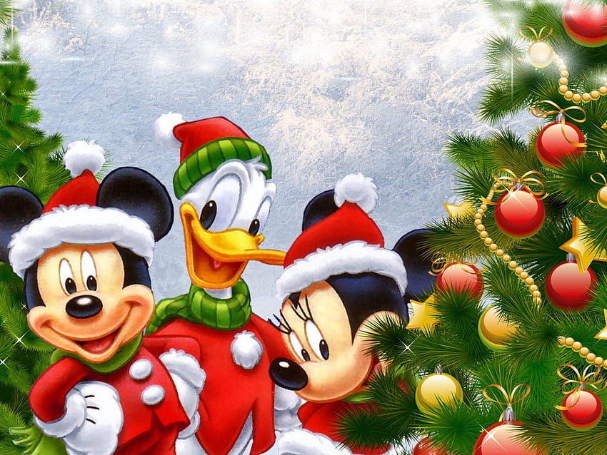 Disney Donald Duck Mickey And Minnie Mouse Christmas Tree 1920x1080 : 13,  disney christmas heroes HD wallpaper | Pxfuel