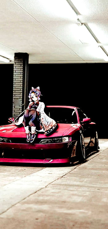 Download White Anime Girl With JDM Car Wallpaper  Wallpaperscom