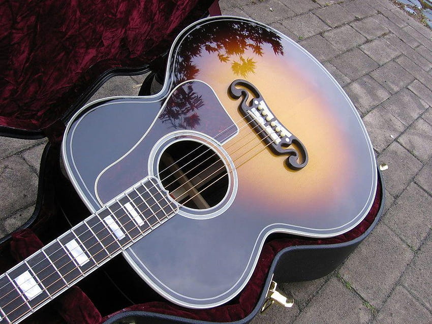 gibson acoustic guitar HD wallpaper