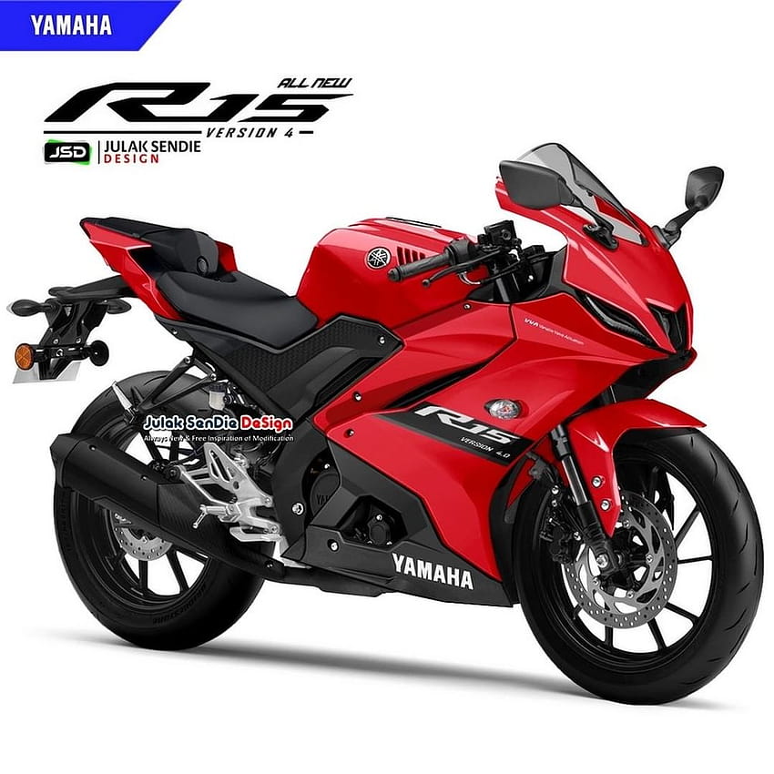 Yamaha R15 V4, r15 v4 kolor czerwony Tapeta na telefon HD