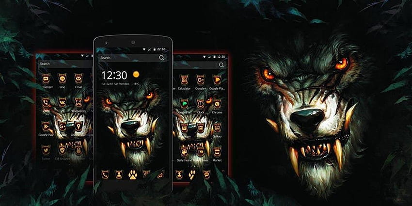 Loup Spike Blood King pour Android Fond d'écran HD