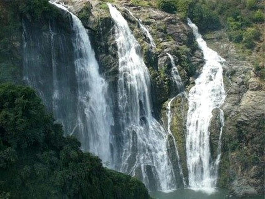 Kunchikal Falls – Tourismus von Karnataka, Shimoga Falls HD-Hintergrundbild