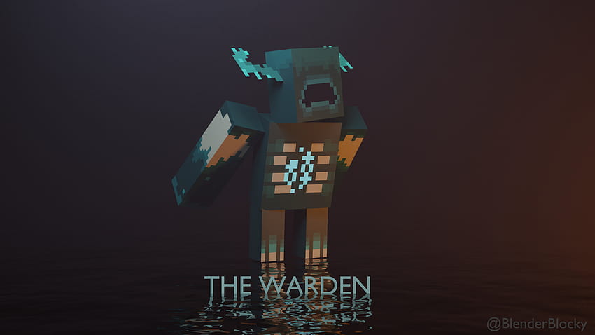 나는 곧 출시될 마피아 소장의 거의 정확한 모델을 만들고, 공개된 스크린샷을 사용하여 픽셀 단위로 텍스처링하고, 렌더링할 장면을 만들고, 대략적으로 나를 데려갔습니다., Warden minecraft HD 월페이퍼