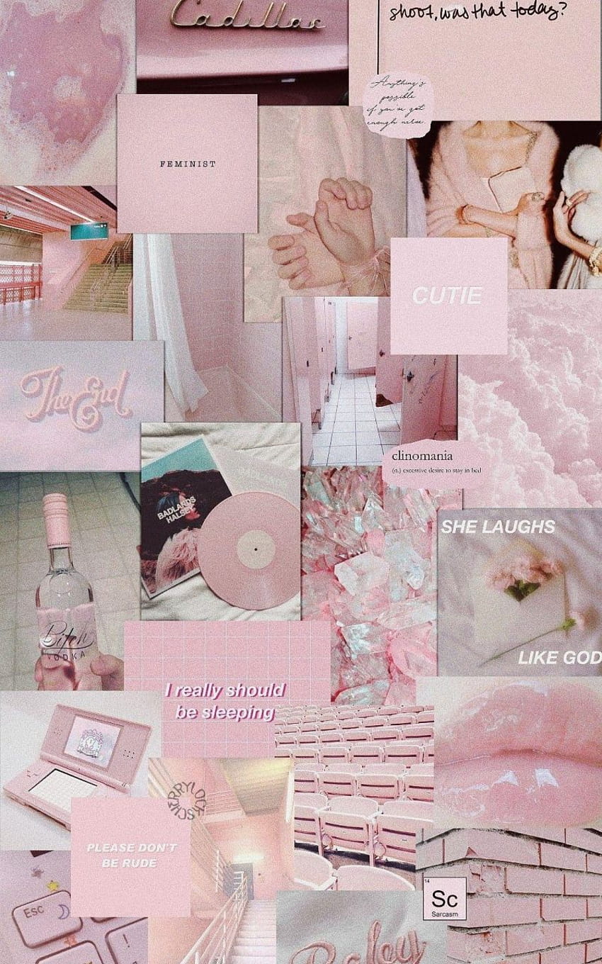 Pink Aesthetic Collage [1106x1968] for your , Mobile & Tablet, feminist ...