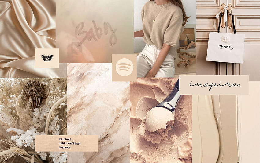 Beige Aesthetic Macbook Screensaver in 2021, aesthetic laptop beige HD wallpaper