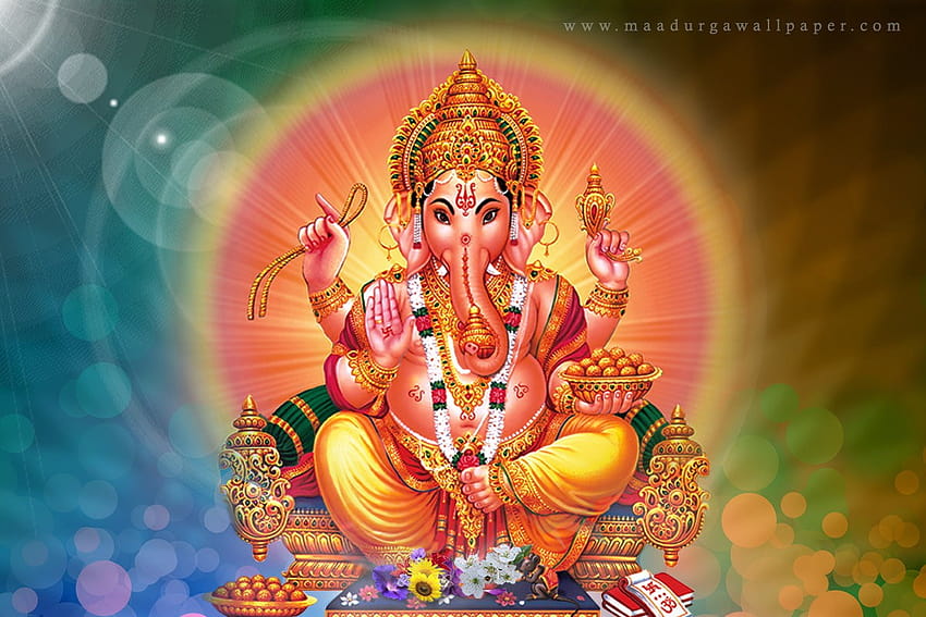 Ganesh, ganpati bappa layar penuh Wallpaper HD