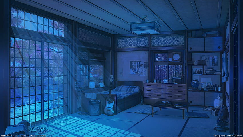 Urbild, anime bedroom HD wallpaper