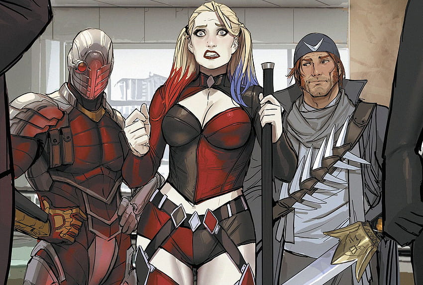 Captain Boomerang, Deadshot, Harley Quinn, Suicide Squad, Dc Comics, , Background, F8ba1f, suicide squad cartoon HD wallpaper
