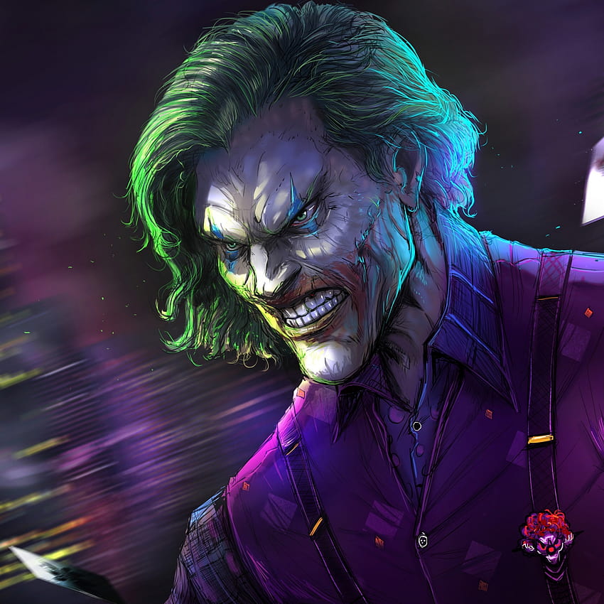 Angry joker, villain, gree hair, villain, dc comics, , background ...