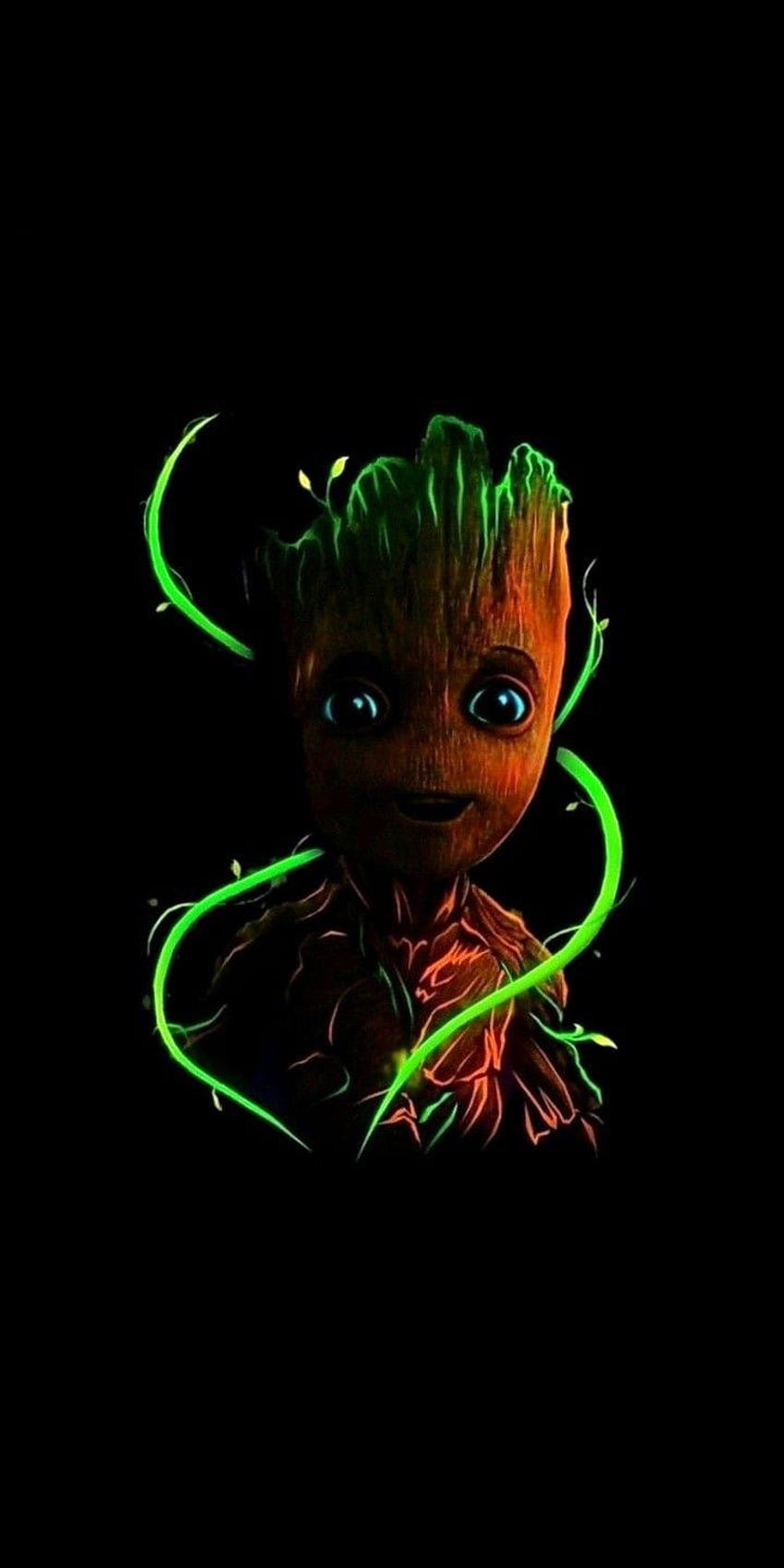 Sono Groot nel 2019, baby Groot minimal art Sfondo del telefono HD