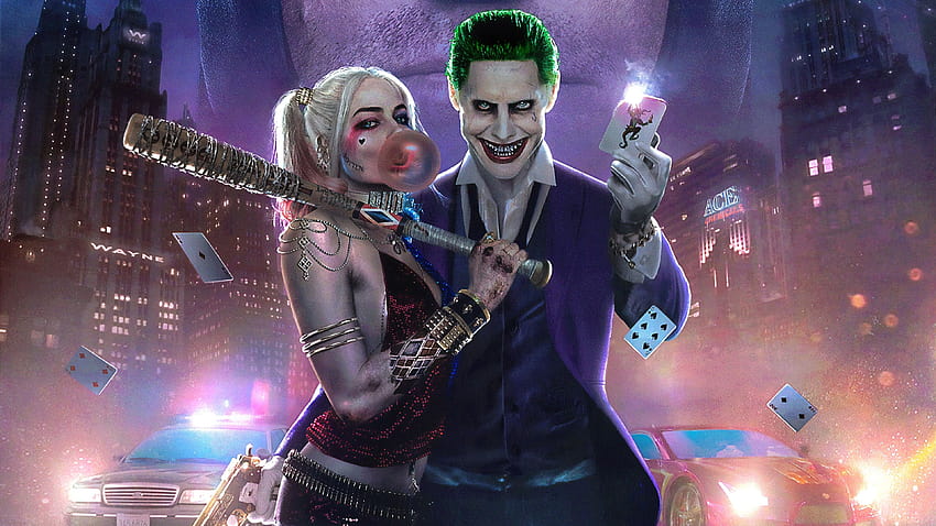 Harlequin and Joker, joker girlfriend HD wallpaper