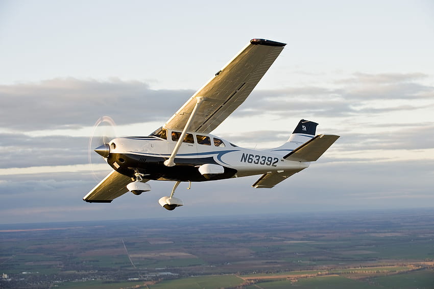 Cessna plane in the sky