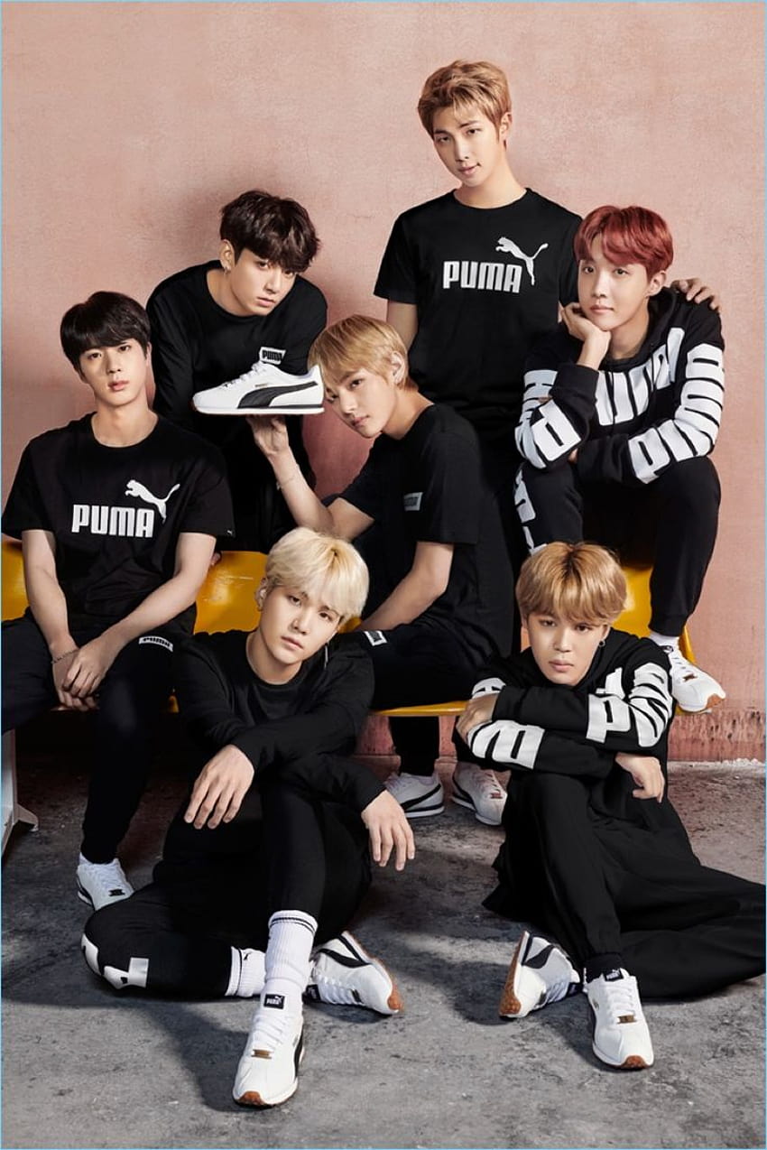 BTS Embraces Sporty Style for Puma Campaign, bts puma HD phone wallpaper