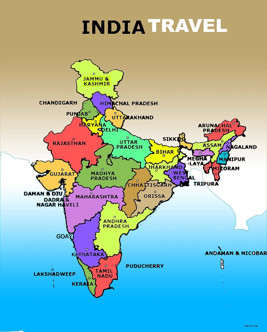 India Map, indian travel HD phone wallpaper