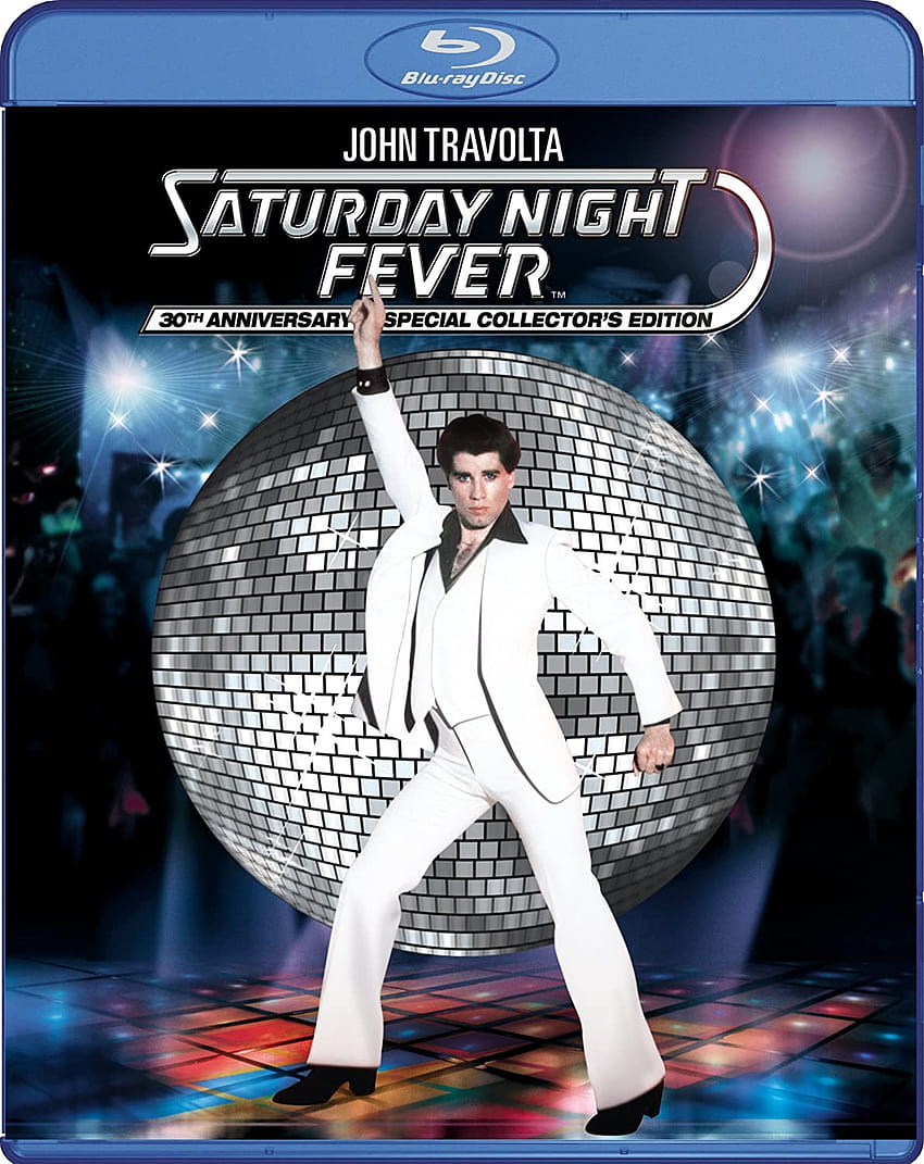 Saturday Night Fever SCE [Blu, 토요일 밤의 열기 존 트라볼타와 카렌 린 고니 HD 전화 배경 화면