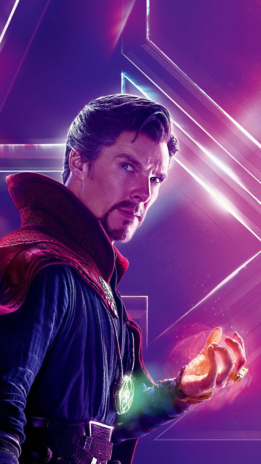 Avengers: Perang Infinity, Benedict Cumberbatch, Dokter, dr Strange Amoled wallpaper ponsel HD