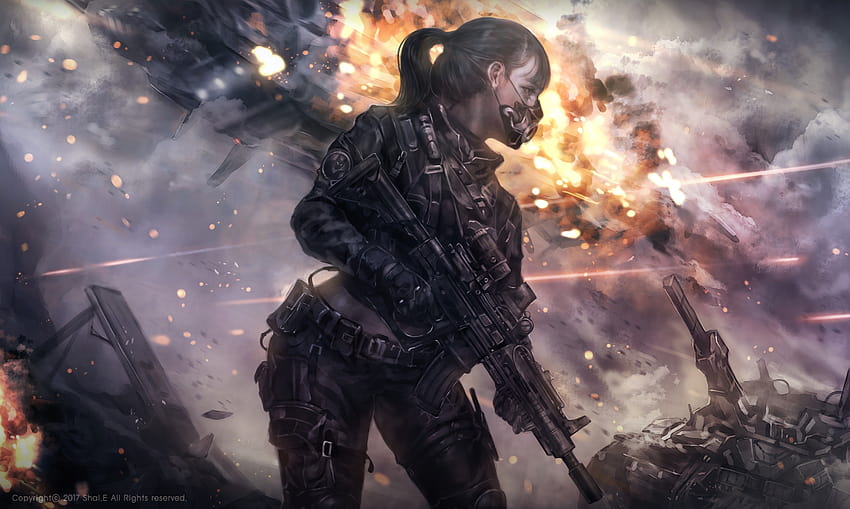 Female Sci Fi Soldier, super soldier HD wallpaper