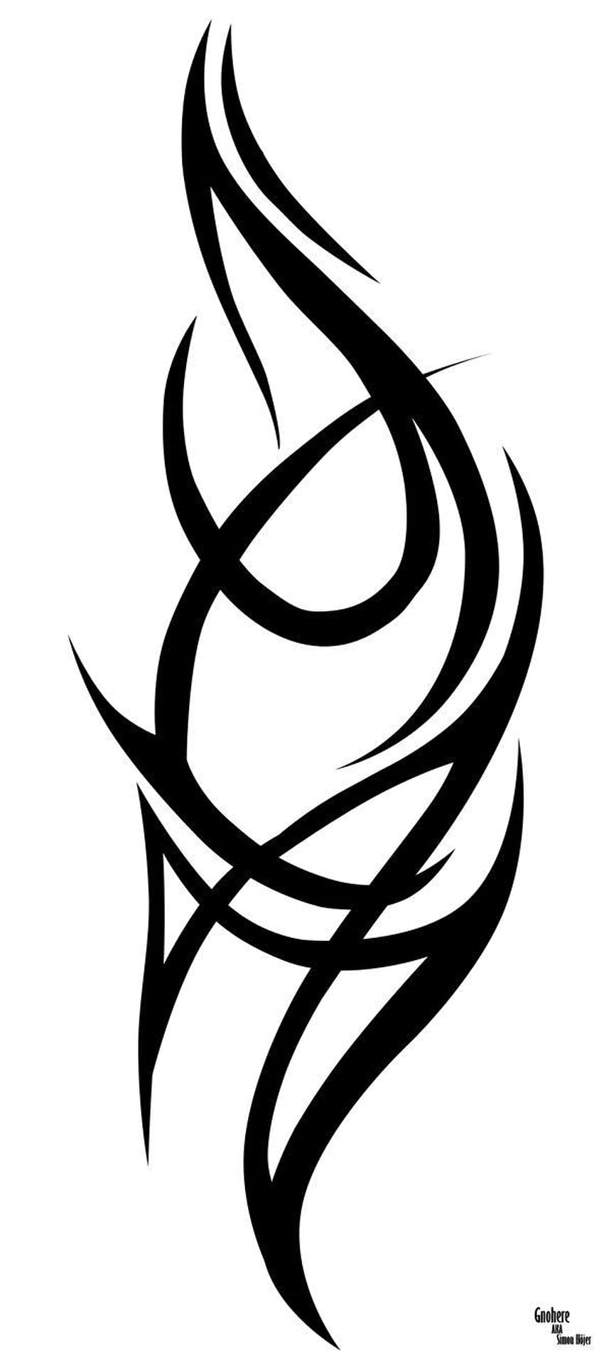 Conception de tatouage tribal sur fond blanc, tatouage de conception de fond Fond d'écran de téléphone HD