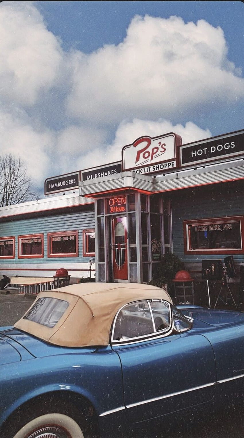 riverdale , riverdale pops, iphone and vintage, 90s restaurant aesthetic HD phone wallpaper