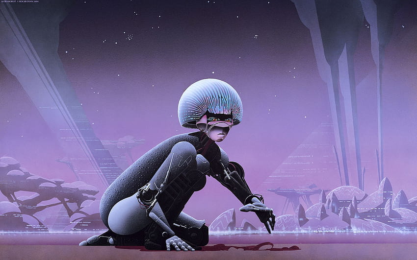 Retro Robot posté par Michelle Simpson Fond d'écran HD