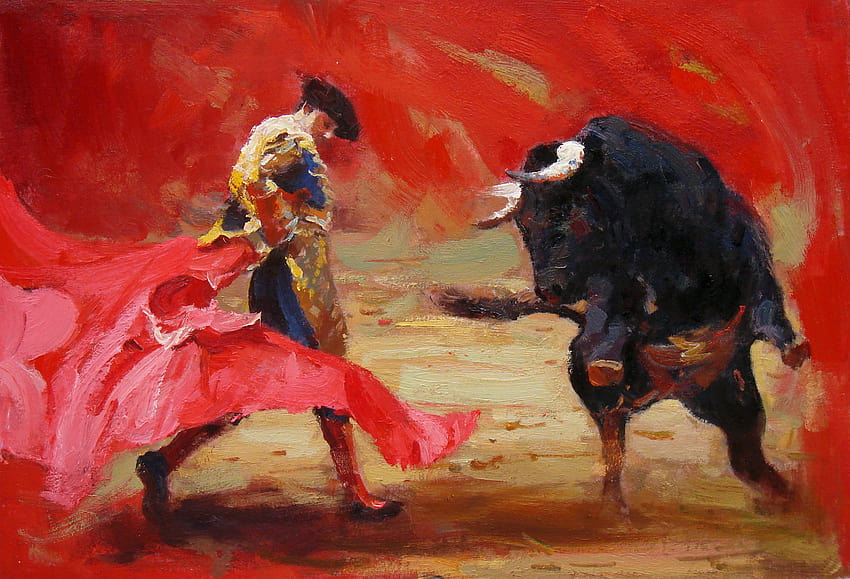 Berühmte Matador-Gemälde, Stierkämpfer HD-Hintergrundbild
