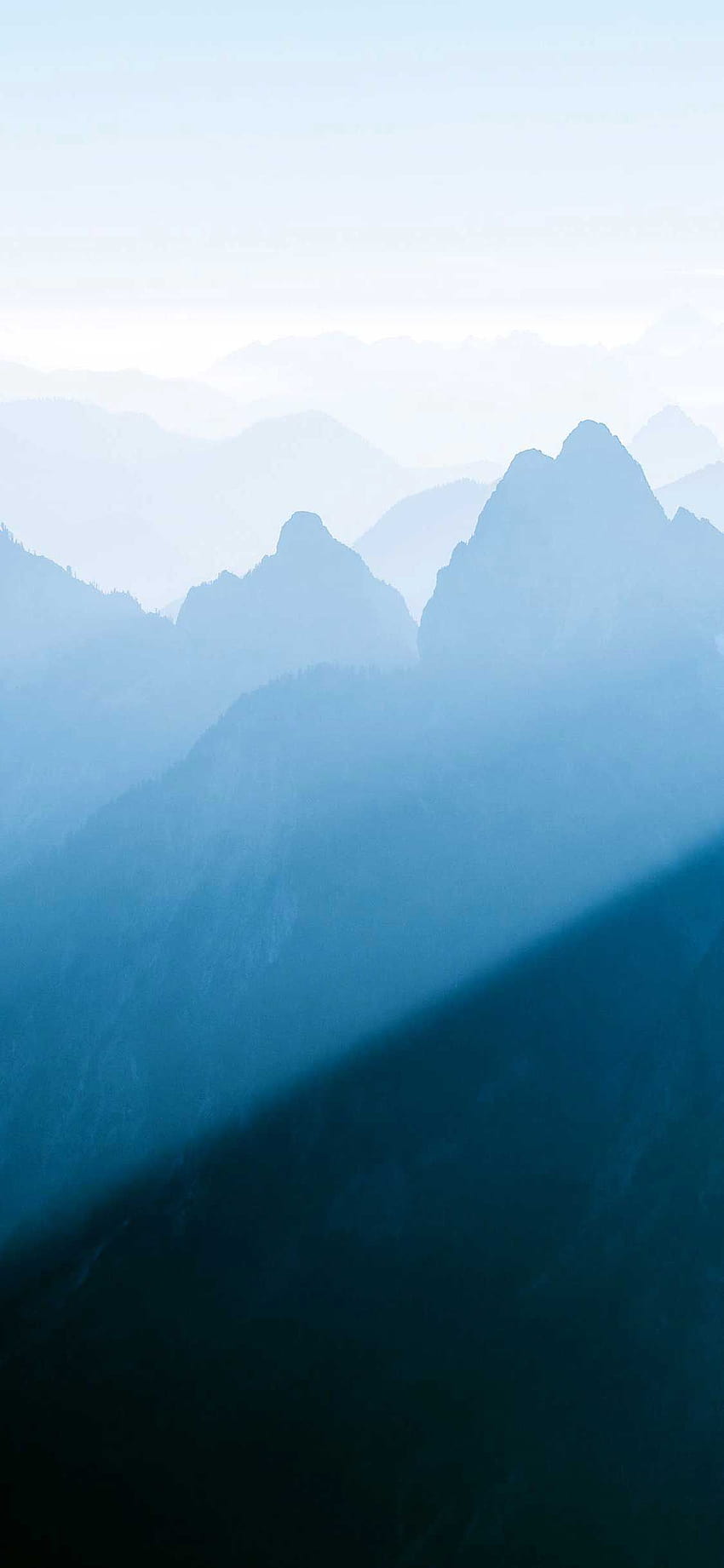 Iphone Pro Mountains cascade range light morning foggy k HD phone wallpaper