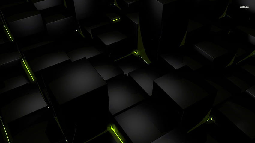 Lime Green And Black, black and green HD wallpaper