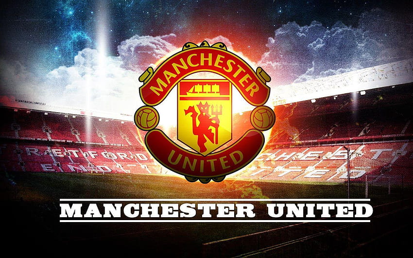 Club de fútbol con el logotipo del Manchester United para PC fondo de pantalla