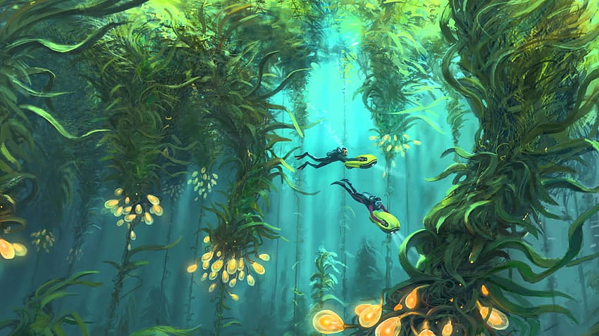 Subnautica Concept Art: Forêt d'algues Fond d'écran HD